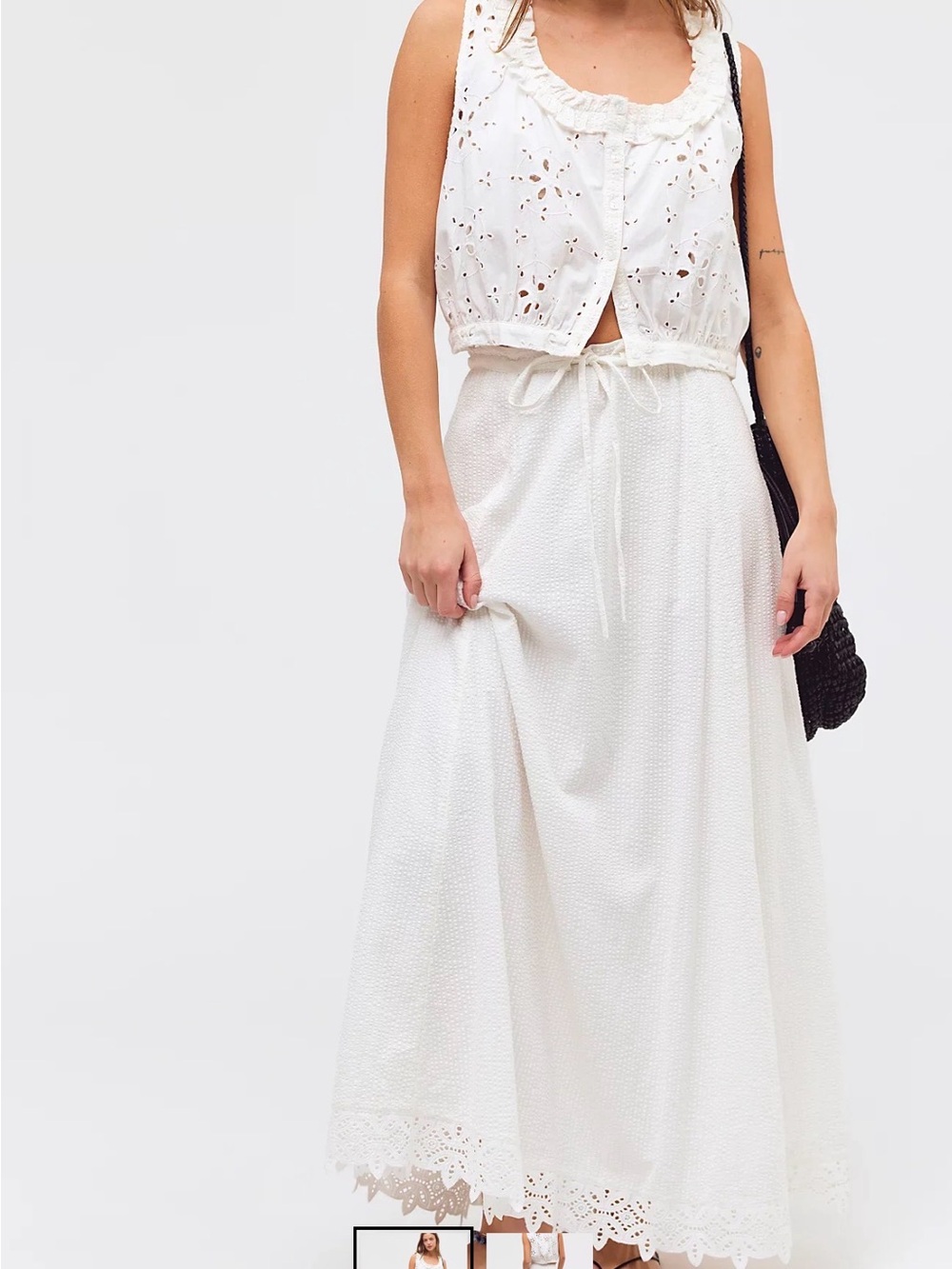 Free People Madelyn Cotton Maxi Skirt Set